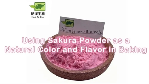 Verwendung von Sakura-Pulver als natürliche Farbe und Geschmack beim Backen